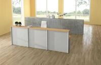 KERKMANN Empfangstheke Kompakt-Theke Genua Anbautheke 45 Grad BxTxH 118x70x115cm