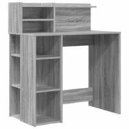 vidaXL Schreibtisch Schreibtisch Graues Sonoma 90 x 48 x 101,5 cm Holzwerkstoff