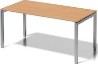Bisley Schreibtisch Schreibtisch Cito BxTxH 160x80x65-85cm buche Gestell silber
