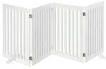 relaxdays Hundegitter Absperrgitter 70 cm, 4 Panel wei&szlig; 206.5 cm x 70 cm x 30...