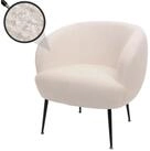 MCW Loungesessel Lounge-Sessel MCW-O37, Moderner Boucl&eacute;-Stoffbezug in hoher