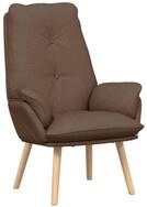 vidaXL Sessel Sessel Braun 69 x 74 x 93 cm Polyester und Sperrholz (1-St)