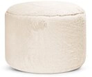 mokebo Pouf Der Flauschige (rund und aus Kunstfell), kuscheliger Sitz-Hocker,