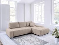 Fun M&ouml;bel Ecksofa Sofa mit Schlaffunktion VOGAR, inkl. Bettkasten, inkl. 3...