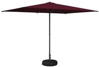 vidaXL Sonnenschirm Garten-Schirm mit Fu&szlig; 200 x 300 cm Polyester Rechtwinklig
