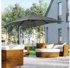 Outsunny Ampelschirm 245 x 245 cm Marktschirm mit Kurbelvorrichtung, LxB:...
