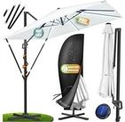 KESSER Ampelschirm, Sonnenschirm SUN XL 300 300 cm Inkl. Abdeckung 360&deg;...