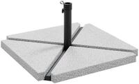 vidaXL Schirmhalter 5-tlg. Sonnenschirmst&auml;nder-Set Granit und Stahl, 1 tlg.