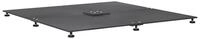 vidaXL Schirmhalter Sonnenschirmst&auml;nder Dunkelgrau 100 x 100 x 4 cm Stahl, 1...