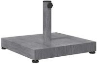 vidaXL Schirmhalter Sonnenschirmst&auml;nder Dunkelgrau Holzlook 45 x 45 x 31,5 cm,...