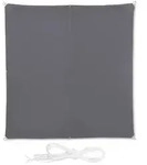 relaxdays Sonnensegel Quadrat in Grau, 3 x 3 m grau 300 cm x 0.5 cm x 300 cm