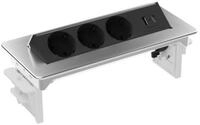 kalb Steckdose 3er Flipup-Mehrfachsteckdose Voltaris mit USB A/C, 230VAC 16A