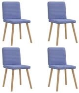 vidaXL Esszimmerstuhl Esszimmerst&uuml;hle 4 Stk. Jeansblau Stoff (4 St)