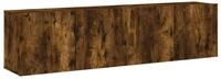 vidaXL TV-Schrank TV-Wandschr&auml;nke 2 Stk. R&auml;uchereiche 80x30x41 cm