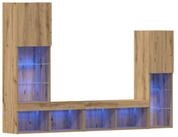 vidaXL TV-Schrank TV-Schr&auml;nk 4 pcs Artisan-Eiche Holzwerkstoff (4-St)