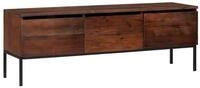 vidaXL TV-Schrank TV-Schr&auml;nk Honigbraun 110 x 30 x 36 cm Massivholz (1-St)