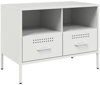 vidaXL TV-Schrank TV-Schrank Wei&szlig; 68x39x50,5 cm Stahl (1-St)