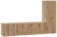 vidaXL TV-Schrank TV-Schrankset Wandmontiert 3 pcs Artisan-Eiche Holzwerkstoff...