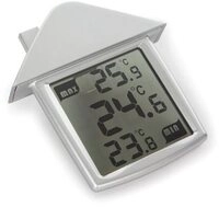 PEREL TRANSPARENTES FENSTER-THERMOMETER MIT ANZEIGE DER MINDEST- UND H&Ouml;CHSTT