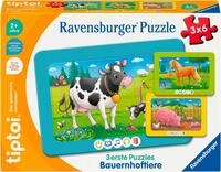 Ravensburger Puzzle tiptoi&reg; 3 erste Puzzles: Bauernhoftiere, 18 Puzzleteile, Made in