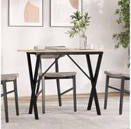 vidaXL Esstisch, Esstisch X-Gestell 100x50x75 cm Massivholz Kiefer und Gusseisen