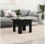 vidaXL Couchtisch, Couchtisch Schwarz Eichen-Optik 55 x 55 x 42 cm Holzwerkstoff