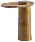 Wohnling Beistelltisch WL7.215 Massivholz Metall 50x30 cm Anstelltisch