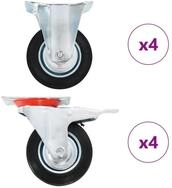 vidaXL Schwerlastrolle 8 Stk. Rollen 100 mm, (8-St)