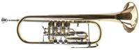 Classic Cantabile Trompete TR-43G Bb-Konzerttrompete Bb, inkl. Koffer & Mundst&uuml;ck,