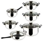 Haushalt International Topf-Set Haushalt International Kochtopf-Set 12tlg. aus