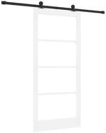 vidaXL Haust&uuml;r Schiebet&uuml;r ORKDAL Wei&szlig; und Schwarz 93 x 202 cm (1-St)