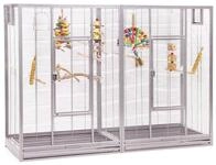 Montana Cages Voliere New Melbourne II, Platinum, Voliere f&uuml;r Finken, Sittiche,