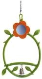 Nobby Tier-Spiegel Blumen Schaukel mit Glocke