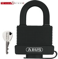 ABUS Rahmenschloss Abus Vorh&auml;ngeschloss, 70/45, schwarz, Abus, 32130