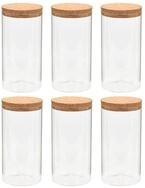 vidaXL Vorratsglas, Vorratsgl&auml;ser mit Korkdeckel 6 Stk. 1400 ml