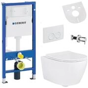 Belvit Tiefsp&uuml;l-WC UP100-AL5512-SET, Belvit H&auml;nge WC Set sp&uuml;lrandlos mit...
