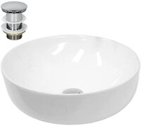 LuxeBath Waschbecken Aufsatzwaschbecken aus Keramik Waschtisch f&uuml;r Badezimmer...