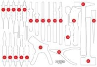 KS Tools Werkzeugkoffer Leere Schaumstoffeinlage zu 811.1023 (811.1023-97)
