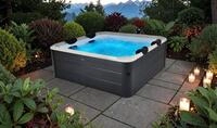 mSpa Whirlpool OSLO AERO PLUS XXL 180 x 180 x 65 cm Ganzj&auml;hrig Outdoor Pool,