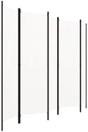 vidaXL Raumteiler, 5-tlg. Paravent Wei&szlig; 250x180 cm