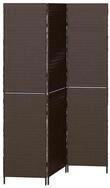 vidaXL Raumteiler Raumteiler Braun 146 x 180 cm Poly-Rattan, 1-tlg.