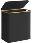 SONGMICS W&auml;schekorb, mit Deckel, 3 F&auml;chern, 150 L, herausnehmbarer, Griffe aus