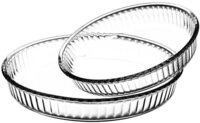 Pasabahce Auflaufform Pasabahce Borcam Ofenschalen Set rund 26/32 cm 2tlg.,