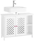 SoBuy Waschbeckenunterschrank BZR210, Badezimmerschrank mit 2 T&uuml;ren,