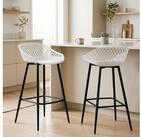 IDIMEX Barhocker IREK, Barhocker 2er Pack Barstuhl Theke Bar Hocker Tresenhocker