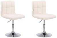 CLP Barhocker Palma V2 Kunstleder (Set, 2er), drehbarer Lounger