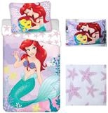 Disney Wendebettw&auml;sche Disney Ariel Meerjungfrau Bettw&auml;sche Set 140x200 cm...