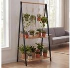 MCW Pflanzentreppe MCW-Q32, F&uuml;r den Indoor-Bereich, Nat&uuml;rliche Holzoptik