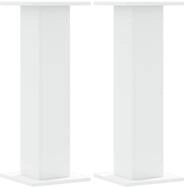 vidaXL Blumenst&auml;nder Pflanzenst&auml;nder 2 Stk. Wei&szlig; 30x30x80 cm Holzwerkstoff...