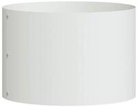 vidaXL Blumentopf Pflanzenring Wei&szlig; 30 x 30 x 20 cm Kaltgewalzter Stahl (1 St)